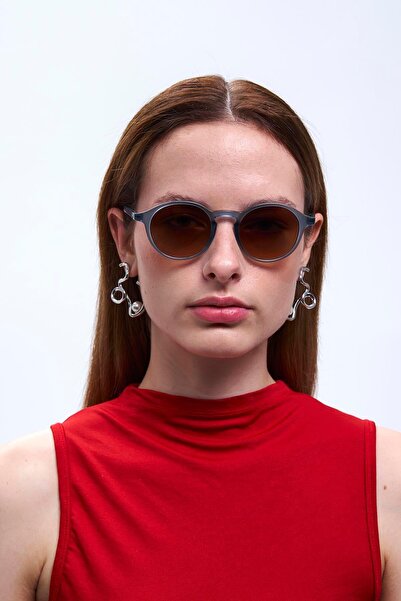 Bilge Karga Pearl Blue Brown Gradient Sunglasses