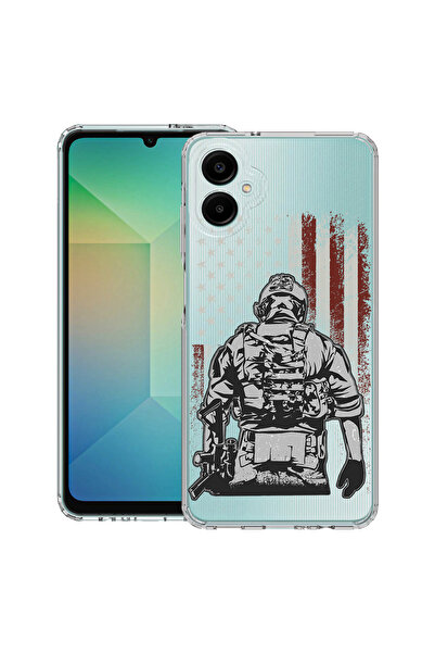 bestcase Husă antișoc pentru Samsung Galaxy A07 4G cu design soldat american,...