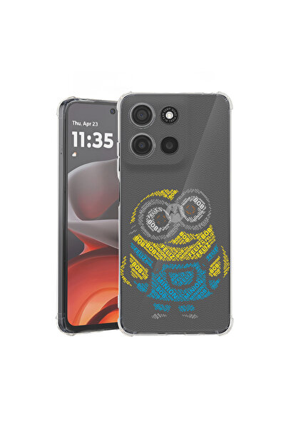 bestcase Husă antișoc pentru Motorola Edge 60 Pro cu design caligrafic Minion, 2052054 AS 1538