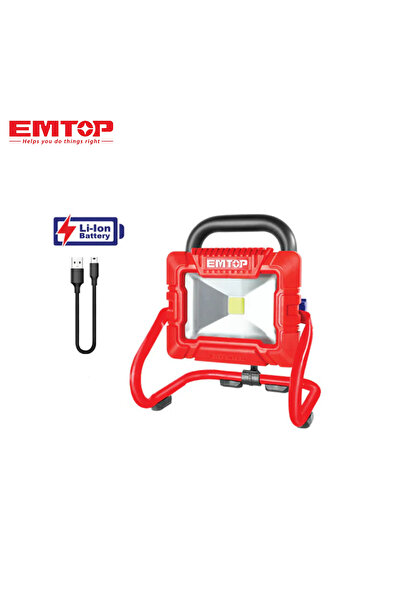 EMTOP EMTOP 3.7V Rechargeable Flashlight - Powerful LED Light with Long-Life Battery for Camping and Emergency