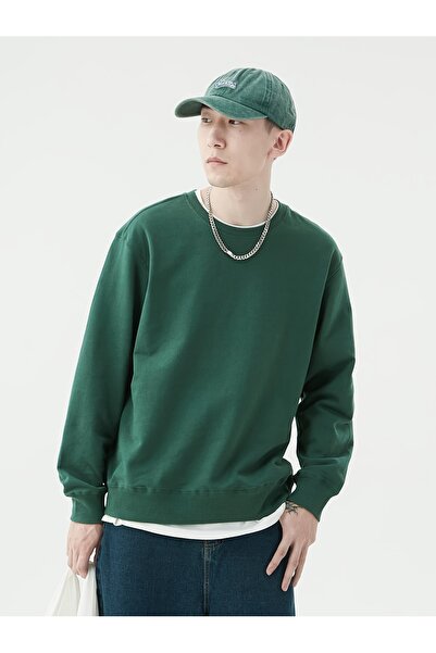 Leader leather Φούτερ Unisex με λαιμόκοψη σε σχήμα Ο – Ύφασμα από βαμβάκι και...