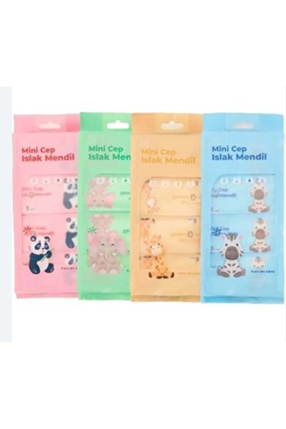 blackleg Seyahat Kamp Çanta Okul Mini Cep Islak Mendil 1 paket 64 adet