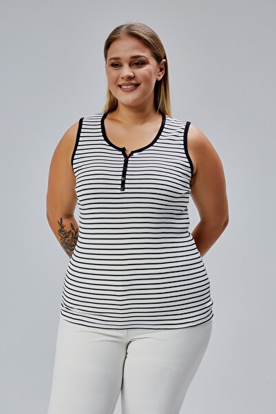 BANEGA Plus Size Sleeveless Thick Strap 100% Cotton Combed Cotton Crew Neck Blouse Undershirt