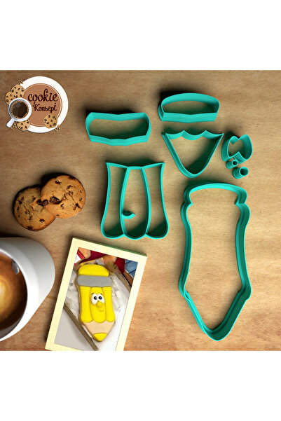 CookieKonsept School & Teacher's Day Mold Set Pen – Compatible with Cookies, ...