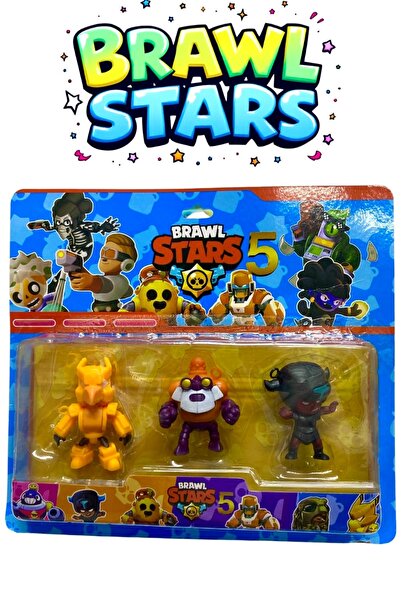 Genel Markalar Brawl Stars Yeni Seri Figürler 3 Lü Set Oyuncak