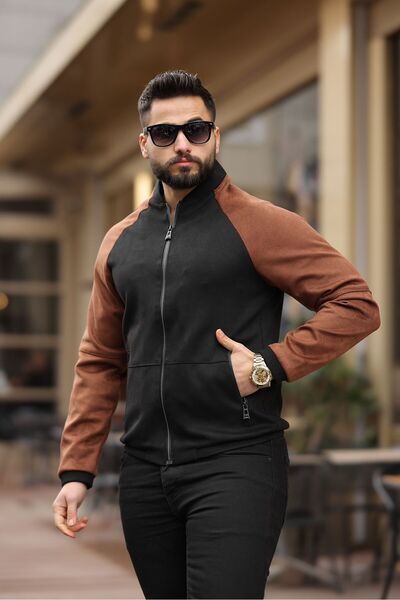 FREED MOND ελαφρύ σουέτ παλτό με γιακά κολεγίου