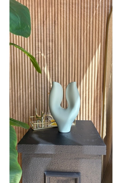 AstreHome Крива декоративна керамична ваза