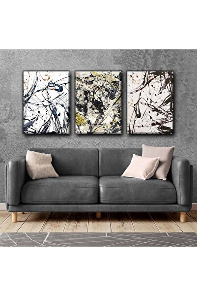 Harikabirev TABLO DE DESENAT ABSTRACT | TABLO PE Pânză FĂRĂ CADRU 3L VEZI DE ...