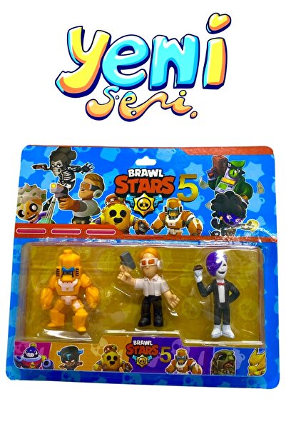 Genel Markalar Brawl Stars Yeni Seri Figürler 3 Lü Set Oyuncak