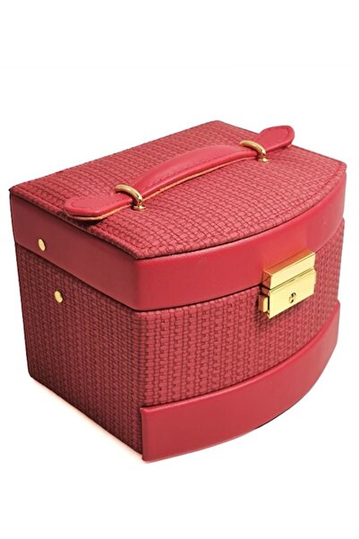 Doty Scarlet Treasure Jewelry Box Doty® with Mirror and Compartments