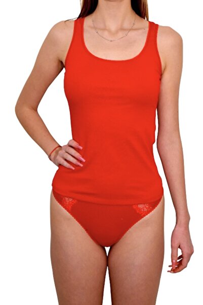 LUAN Women's tank top with wide straps, Red