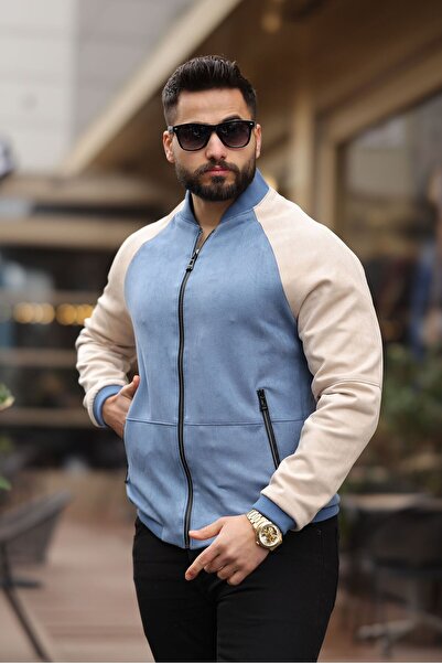 FREED MOND ελαφρύ σουέτ παλτό με γιακά κολεγίου