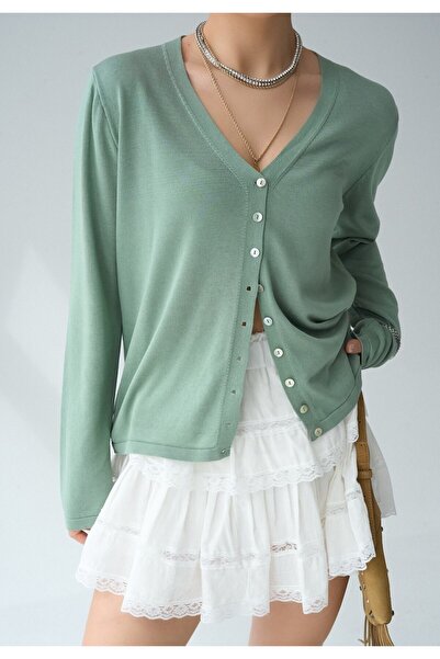 Serpirella Butik كارديجان كبير الحجم بتفاصيل أزرار