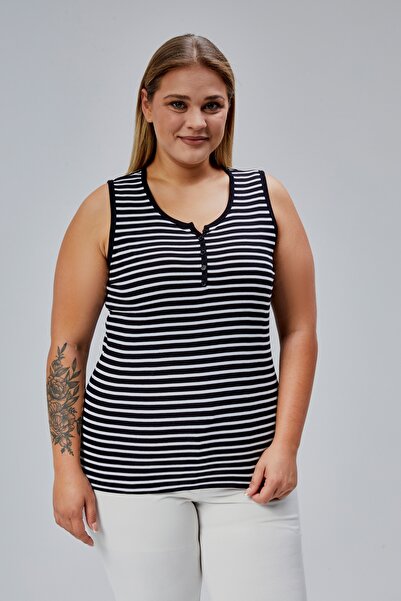 BANEGA Plus Size Sleeveless Thick Strap 100% Cotton Combed Cotton Crew Neck Blouse Undershirt