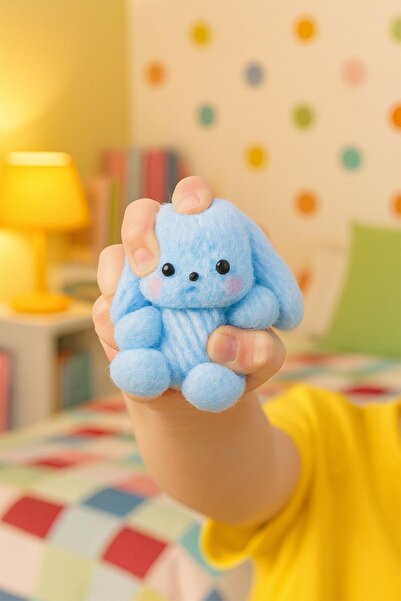 hak-iş oyuncak Tavşan Figürlü Squishy Stress Oyuncağı Yumuşacık Jel Squishy