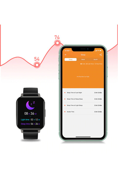İSP Ceas SmartWatch LikeSmart XFIT, Full Touch, 1.78" HD Display, Oximetru SpO2, EKG, Monitorizare Ritm