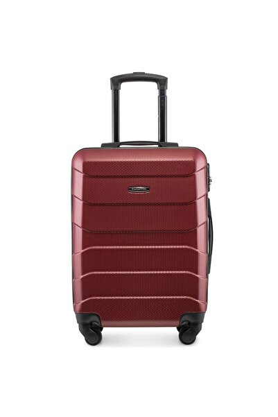 zagatto Troler Cabina, Rosu, 55x40x20 cm, troller, Bagaj de mana, Valiza Cabina, 4 Roti, Cifru, ABS, ZG502