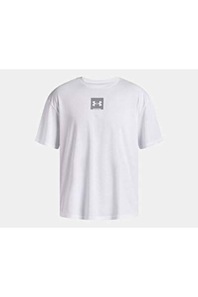 Under Armour Ua m Hw Os Sm Box Ss Men's Casual T-Shirt 1386803-101 White