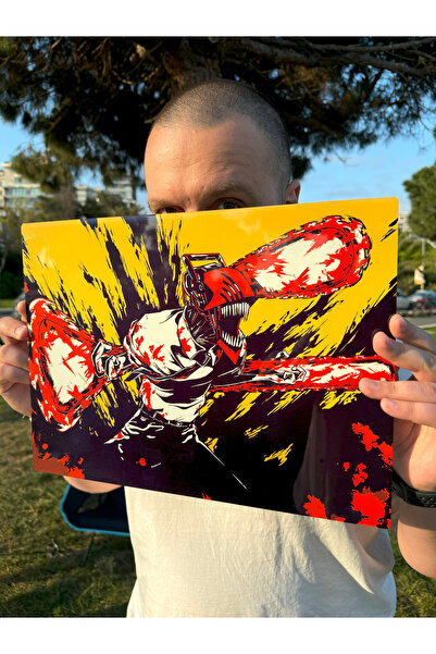İmposter Gift Chainsaw Man Metal Poster Yüksek Kalite Duvar Posteri