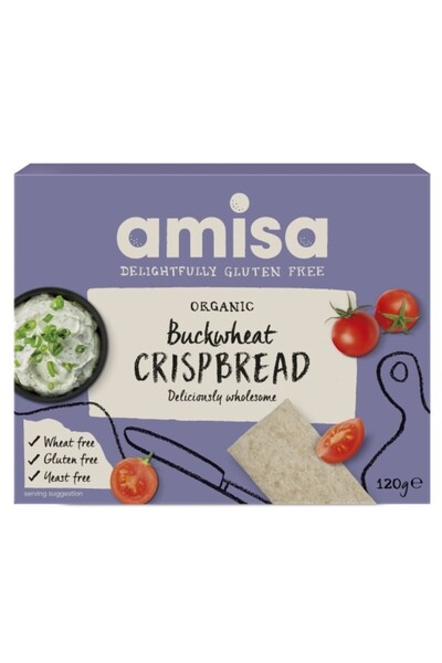 JollyMag Organic gluten-free wholemeal buckwheat crispbread 120g Amisa
