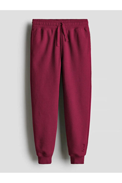 kidstalya بنطلون رياضي للأطفال للجنسين - عنابي