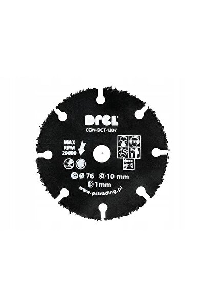 JollyMag Disc diamantat segmentat mini, lemn, taiere uscata, 76 mm/10 mm, Drel