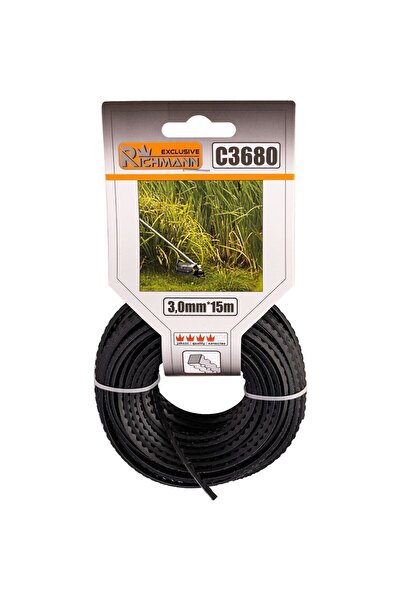 JollyMag Fir rezerva cositoare, trimmer, cu dinti, 3 mm x 15 m, Richmann Excl...