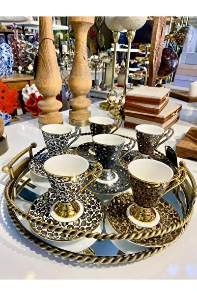ACAR LEOPAR 6 KİŞİLİK TÜRK KAHVESİ FİNCANI