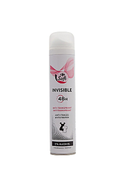 Carrefour Deodorant Invisible 48h Soft, 200ml