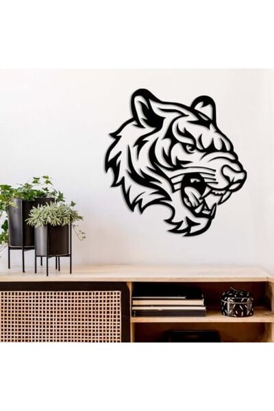 Slasa Acrylic Wall Art Panel with Roaring Tiger Design by