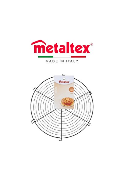 Metaltex مبرد كيك دائري من فوتورا، رف تبريد غير لاصق بطول 30 سم - فولاذ مطلي بالإيبوكسي، خالٍ من PFAS وBPA