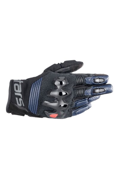 Alpinestars Halo LT Korumalı Motosiklet Eldiveni Mavi Siyah