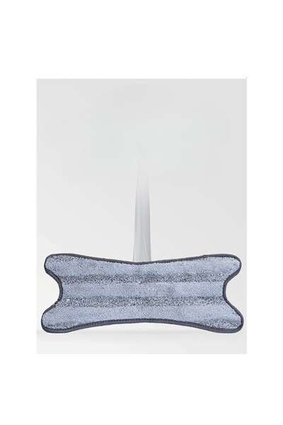 Flippy Flat Mop, Flippy, with Wringing System, 2 Cloths Included, Telescopic Length 140 cm, Silver