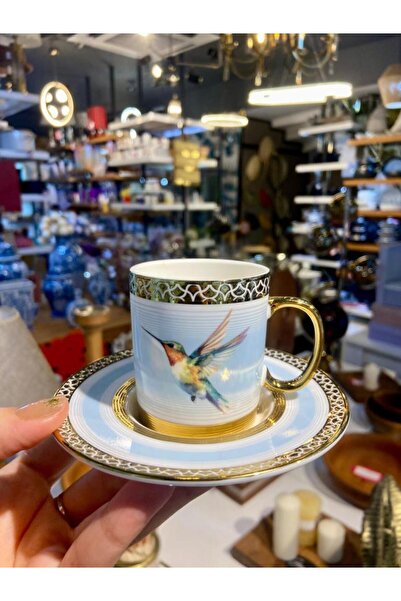 ACAR STARLING MAVİ TEK KİŞİLİK TÜRK KAHVESİ FİNCANI