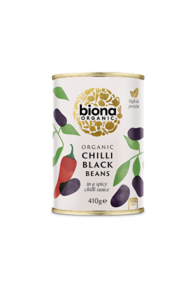 JollyMag Fasole neagra in sos chilli 410g Biona