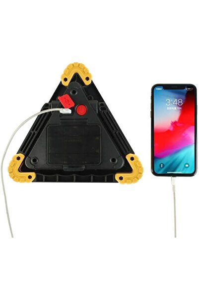 Flippy Multifunctional Warning Triangle LED Lantern, IP65, 800 lm, USB Charging, Orange