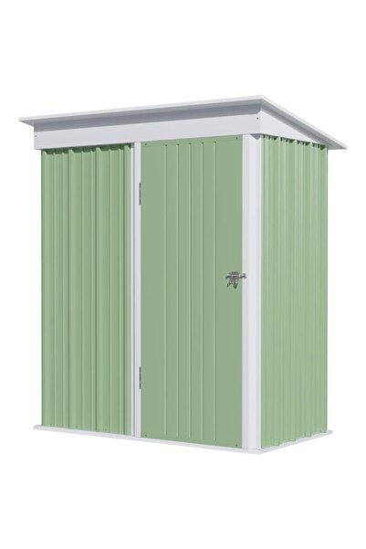 JollyMag Casuta/magazie/sopron de gradina pentru depozitare unelte, otel, verde, 161x95x181 cm