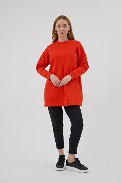 Moodbasic ASİMETRİK KUPLU TAŞLI TUNİK