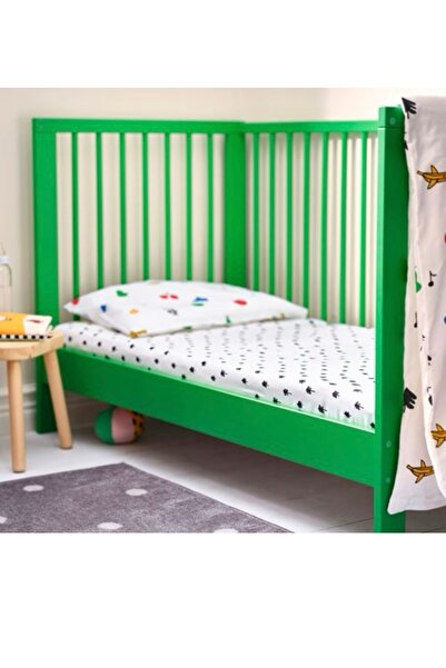 IKEA Grönfınk Elastic Baby Bed Sheet 60X120, White