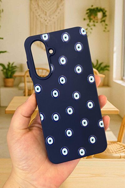 Vip Case Samsung Galaxy A56 Uyumlu Nazar Boncuk Desenli Silikon Darbe Emici K...