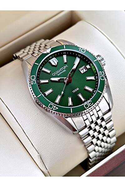 Quantum Special Design Sapphire Glass 24 Months Warranty Steel Band Steel Case Men's Wristwatch Adg1215Sz