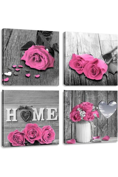 Emoda home Trove لوحة فنية جدارية من القماش من Tuando – أبيض وأسود 50×50 سم