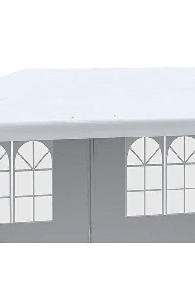 JollyMag Zahradní/komerční pavilon, kovový rám, 4 stěny, skládací, bílý, 5,85x2,95x2,55 m