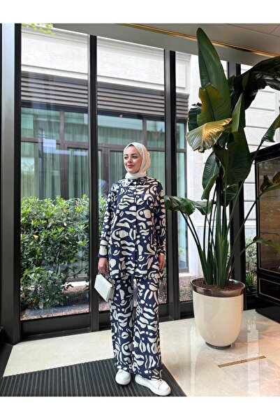 Moodbasic PULPAYETLİ DESENLİ CUPRA TAKIM