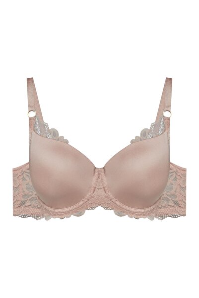 ESOTIQ Lightly Padded Bra Underwired Smooth Cups with Lace Details Comfortable & Sexy | Notty