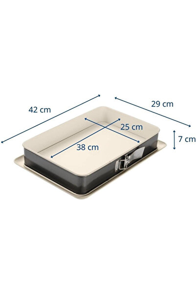 Dr. Oetker Back-Trend Rectangular cake pan, 42x29x7 cm, removable base