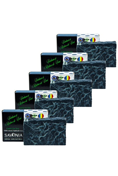Savonia Set 5 buc - Sapun Carbune si Arbore de Ceai,