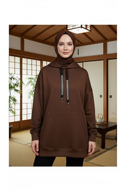 moda paketi Scuba Fabric Comfortable and Stylish Hooded Sweatshirt