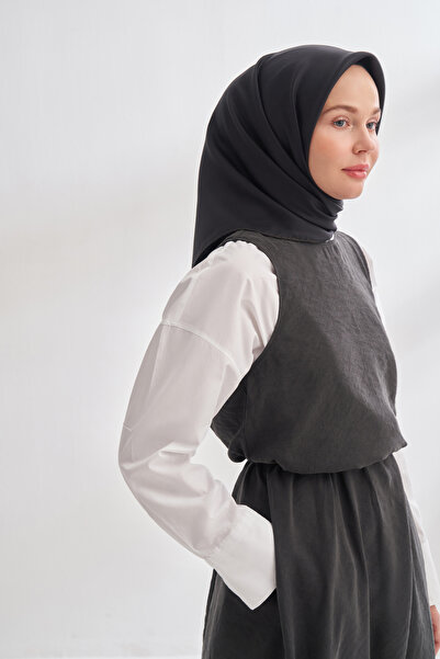 ARMANDA PREMIUM TWILL İPEK EŞARP - SİYAH