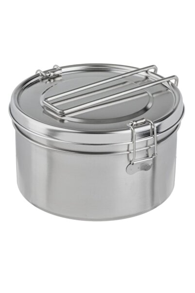 OEM Stainless Steel Food Container with 2 Compartments & 3 Lock Points 1L